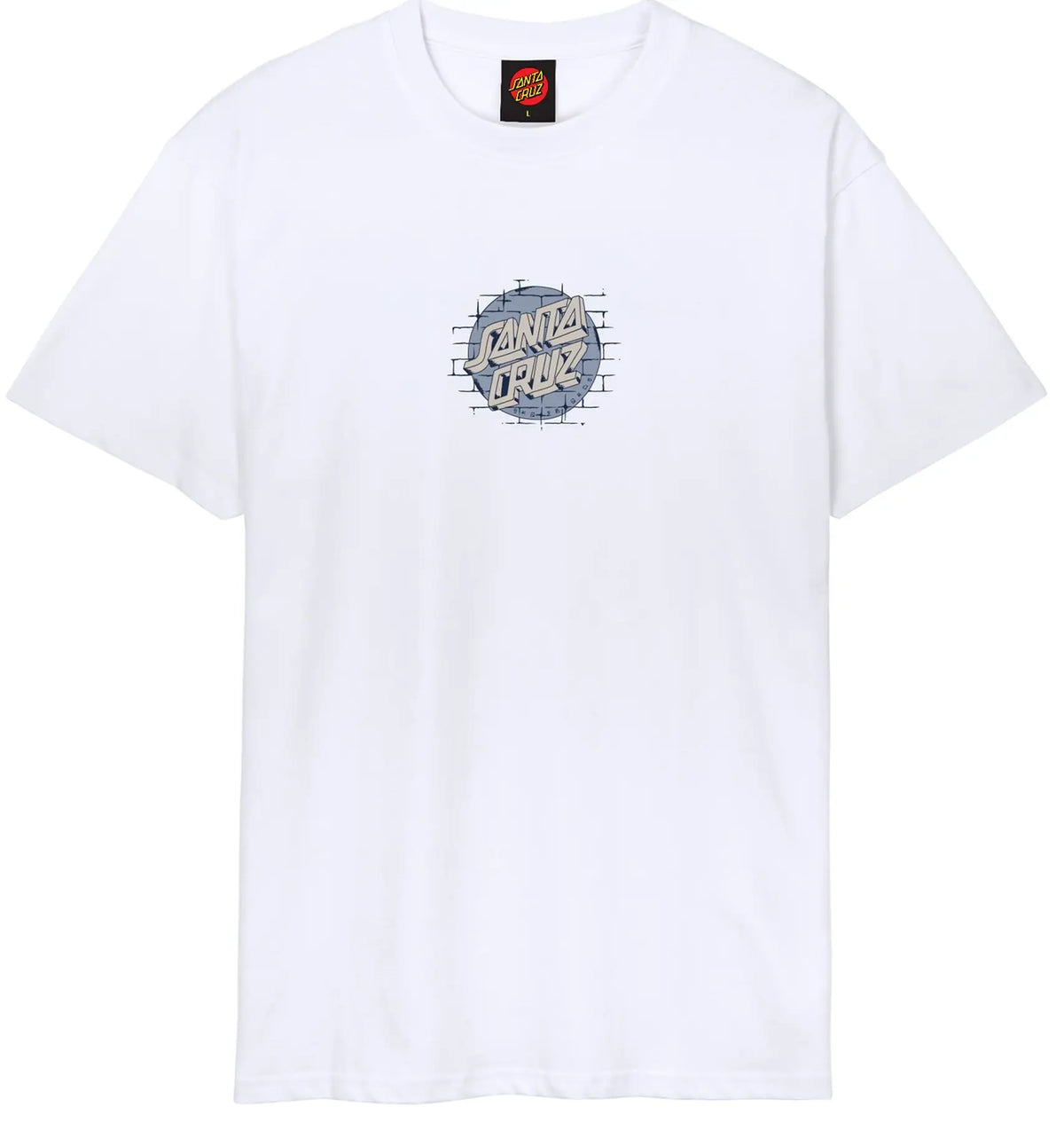 Santa Cruz Scrawl Brick Dot T-Shirt - White