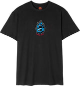 Santa Cruz Screaming Flame Front T-Shirt - Black