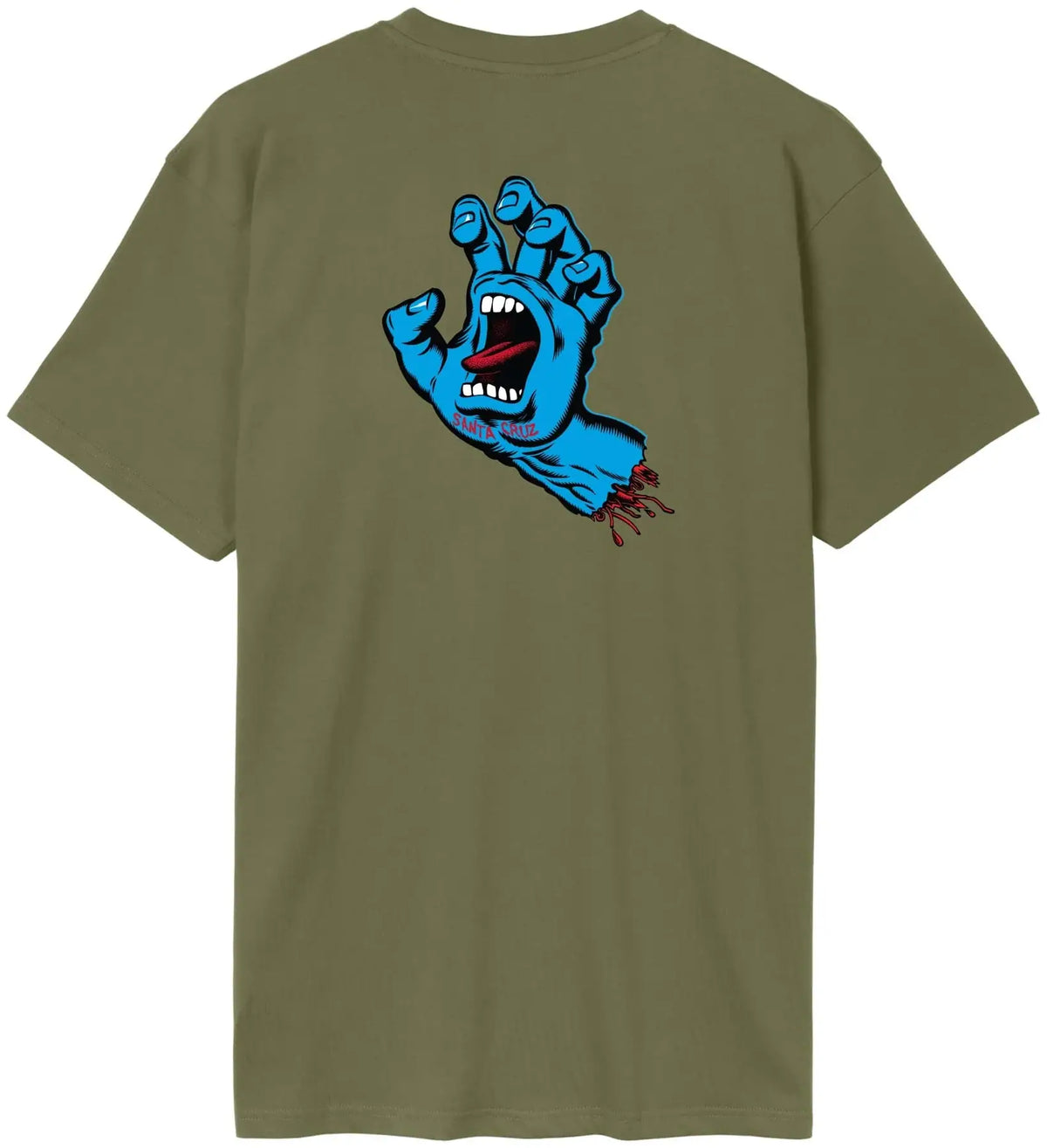 Santa Cruz Screaming Hand T-shirt - Deep Olive