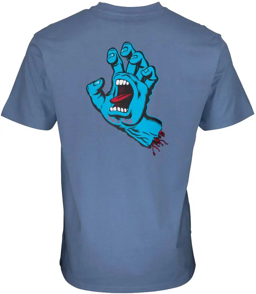 Santa Cruz Screaming Hand T-shirt - Washed Navy - image 2