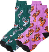 Santa Cruz Socks 2-Pack - Evergreen-lavender/Multi Hand