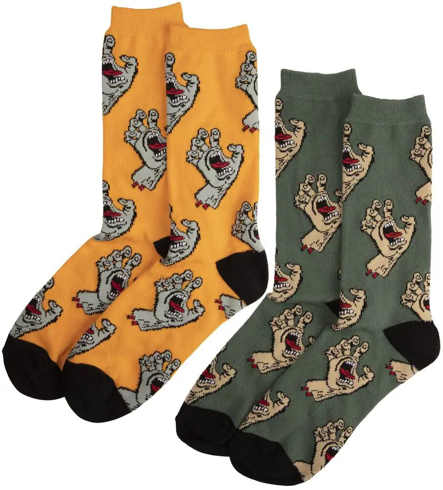 Santa Cruz Socks 2-Pack - Mango/ Vintage Ivy