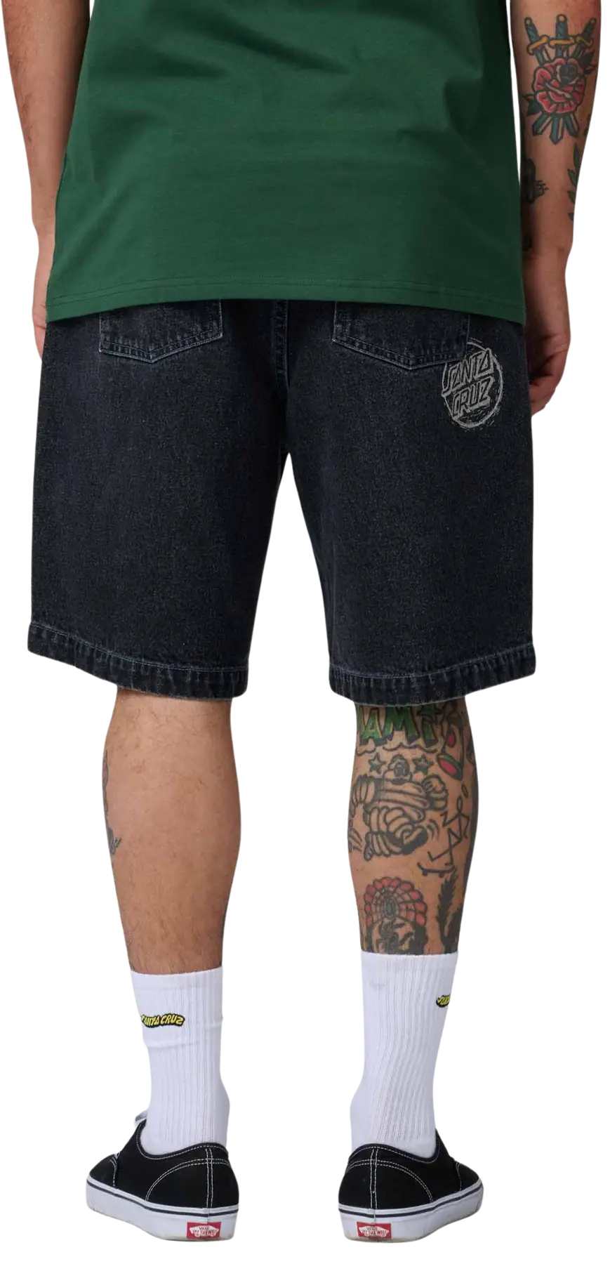 Santa Cruz Stamped Big Shorts - Black - image 4
