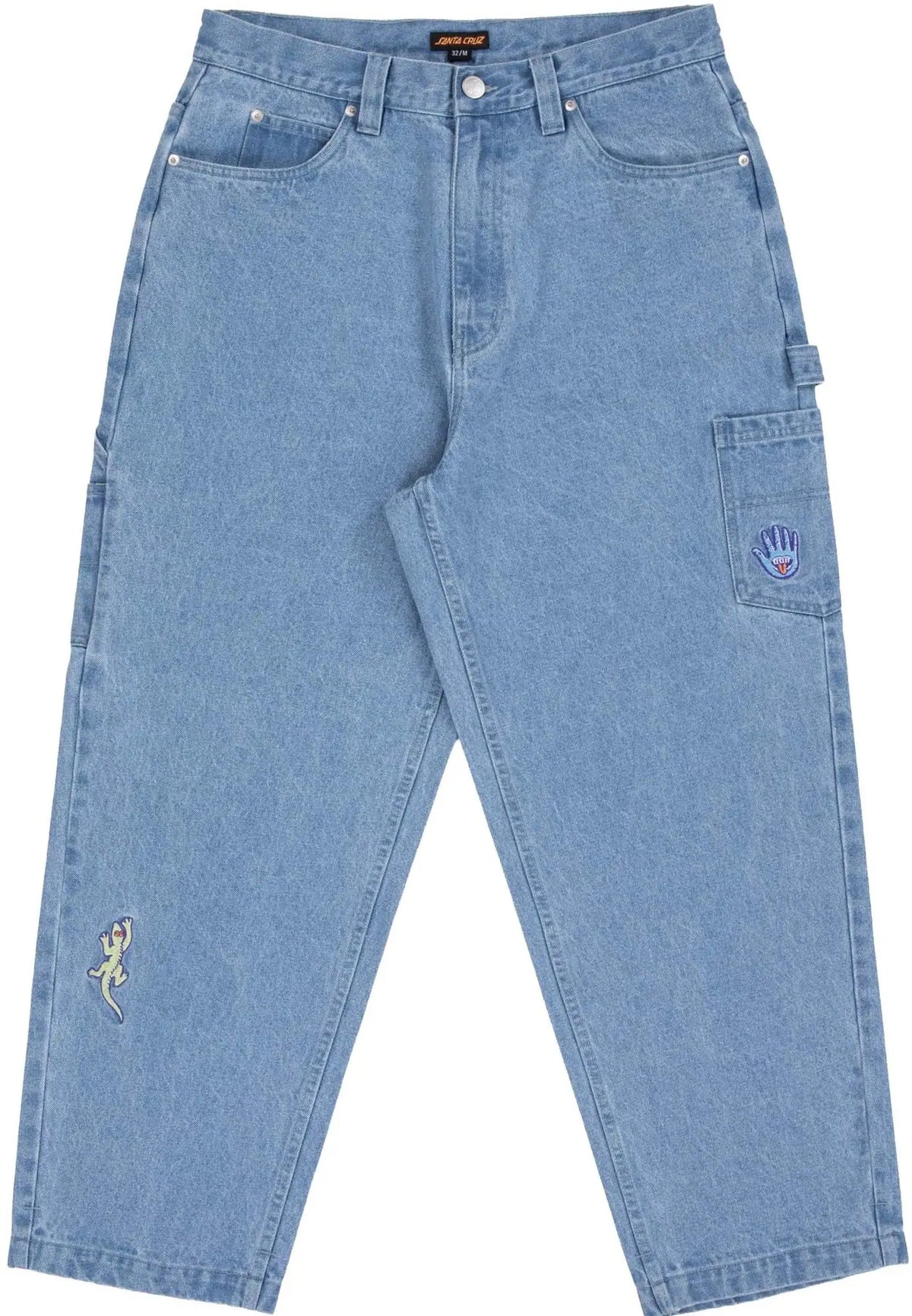 Santa Cruz Tripper Carpenter Big Jeans - Stone Wash
