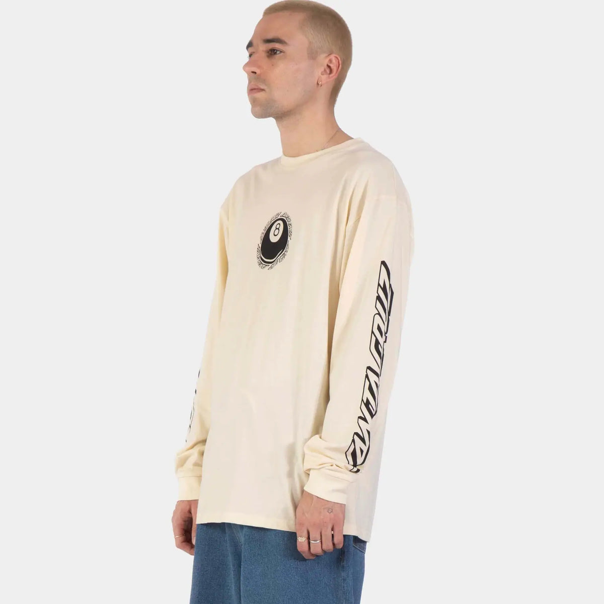 Santa Cruz Winkowski Hachi Ball LS T-Shirt - Wax Paper - image 4