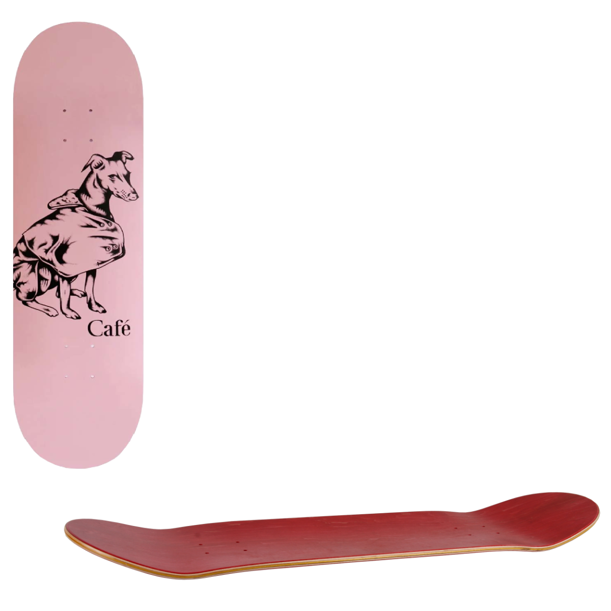 Skateboard Cafe Norma Skateboard Deck - Pink 8.625"