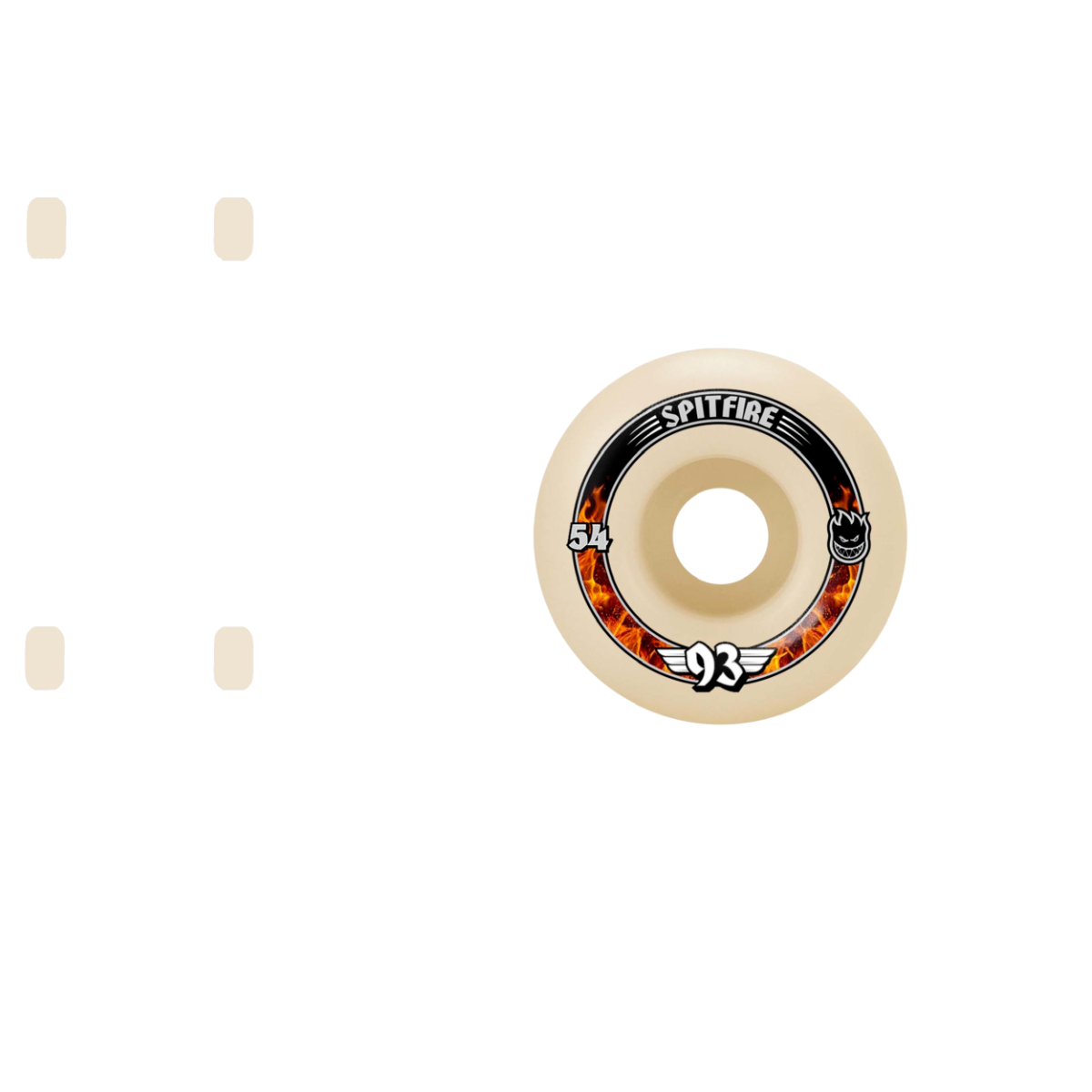 Spitfire Formula Four 93 Radials Skateboard Wheels - White 54mm