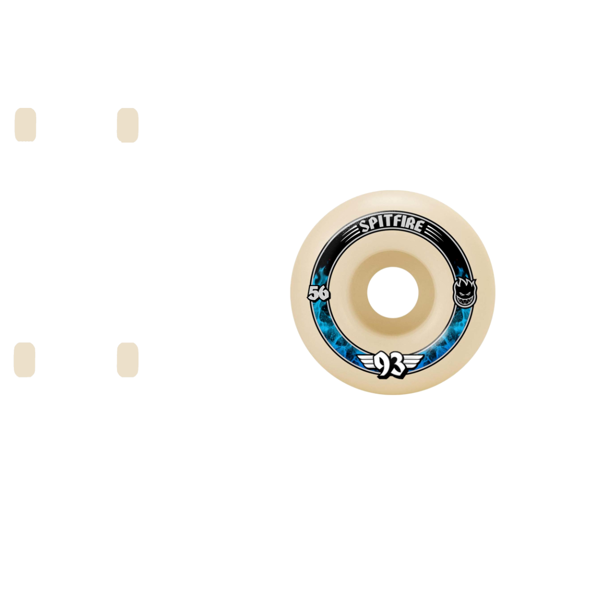 Spitfire Formula Four 93 Radials Skateboard Wheels - White 56mm