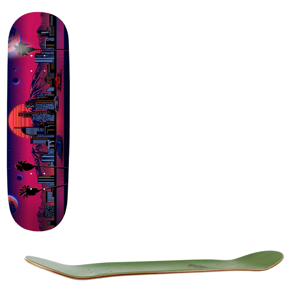 Thank You Vapor Wave Skateboard Deck - Pudwill 8.5"