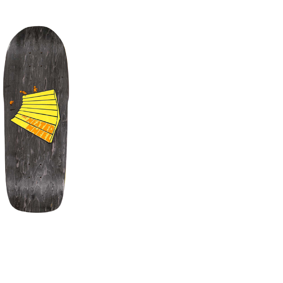 The Heated Wheel Slam Time Skateboard Deck - Yellow 9.6"