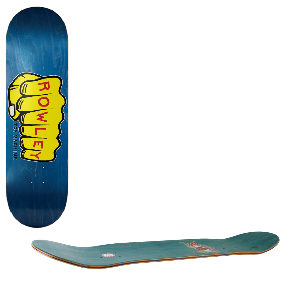 Toy Machine Fist Skateboard Deck - Rowley 8.5"