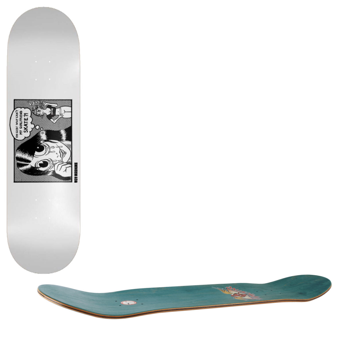 Toy Machine x Thrasher Skateboard Deck - Girlfriend 8.25"