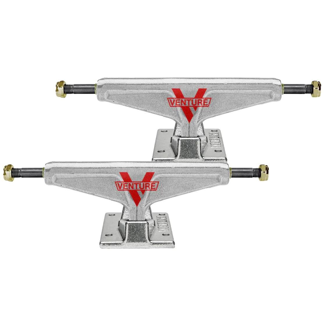 Venture High Skateboard Trucks - Polished Red Logo 5.6''