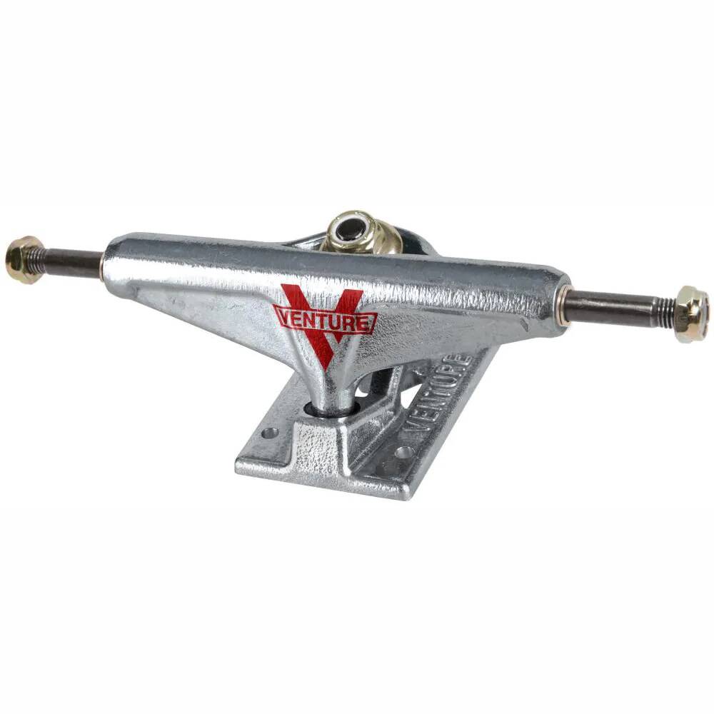 Venture High Skateboard Trucks - Polished Red Logo 5.6''
