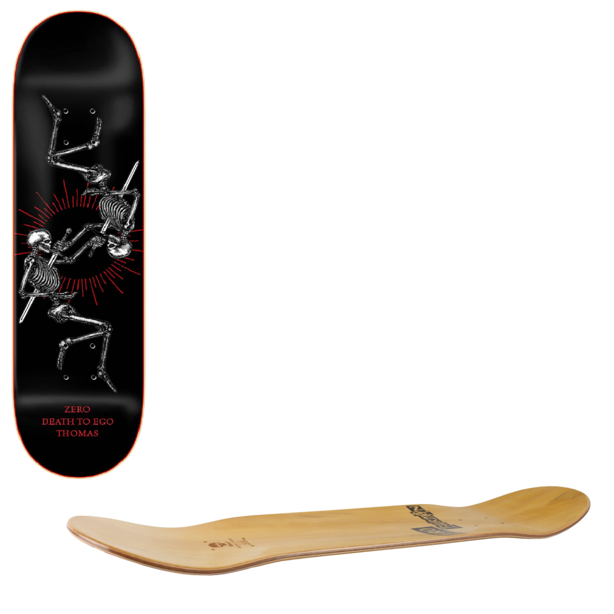 Zero Death To Ego Skateboard Deck - Thomas 8.5"