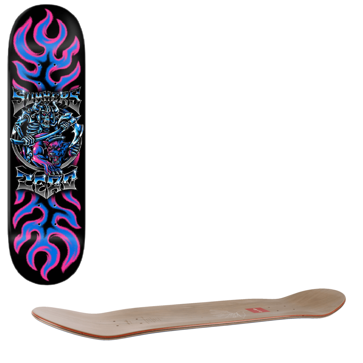 Zero Chrome Skateboard Deck - Summers 8.375"