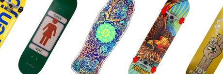 The Craft of Skateboarding: Stylish Deck Designs from Leading Brands