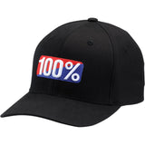100% O.G. X-FIT Flexfit Cap - Black, Large / Extra Large