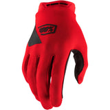 100% Ridecamp Protective Gloves - Red