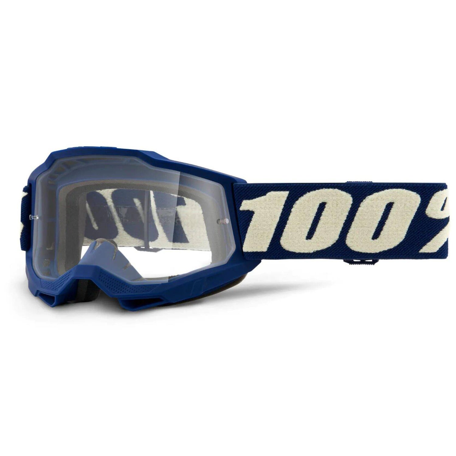 100% Accuri 2 Youth MTB/MX Goggles - Deepmarine (Clear Lens)