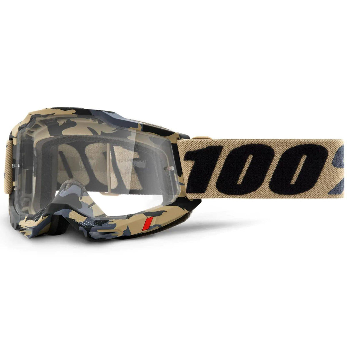 100% Accuri 2 MTB/MX Goggles - Tarmac (Clear Lens)