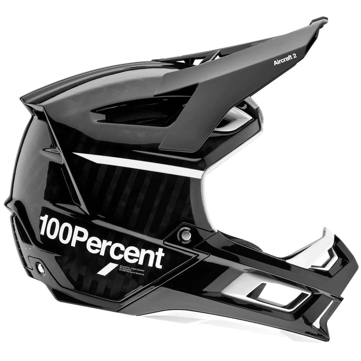 100% Aircraft 2 Full Face Downhill/BMX Helmet - Black/White
