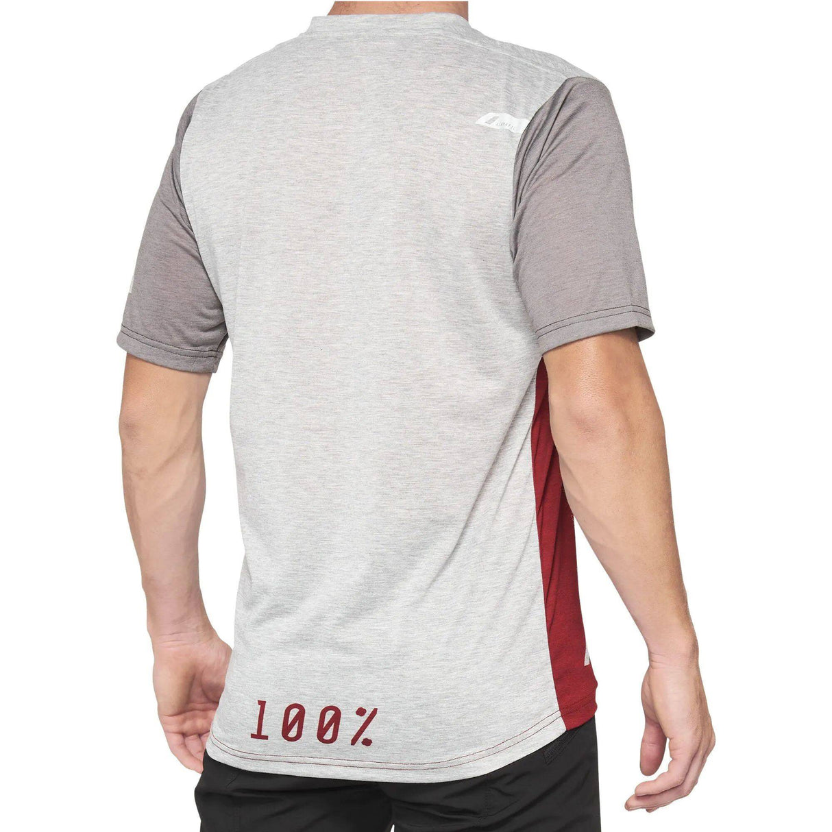 100% Airmatic Jersey - Cherry/Grey