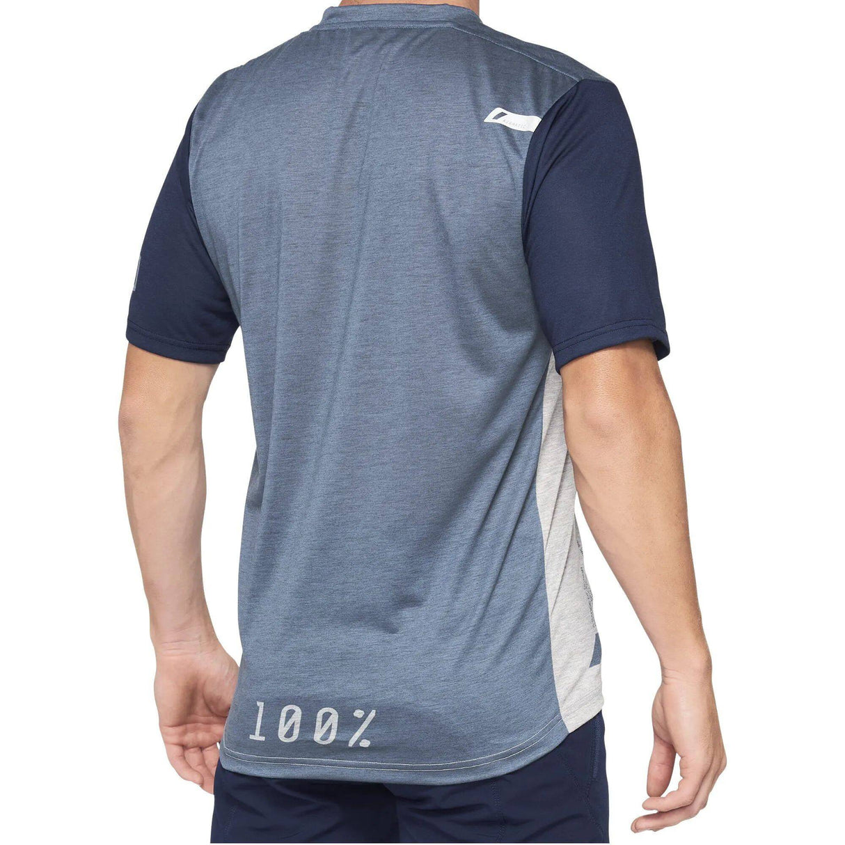 100% Airmatic Short Sleeve Jersey - Steel Blue Grey