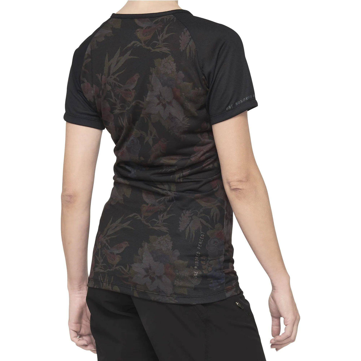100% Airmatic Womens Jersey - Black Floral