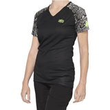 100% Airmatic Womens Jersey - Black Python