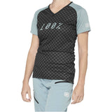 100% Airmatic Womens Jersey - Seafoam Checkers
