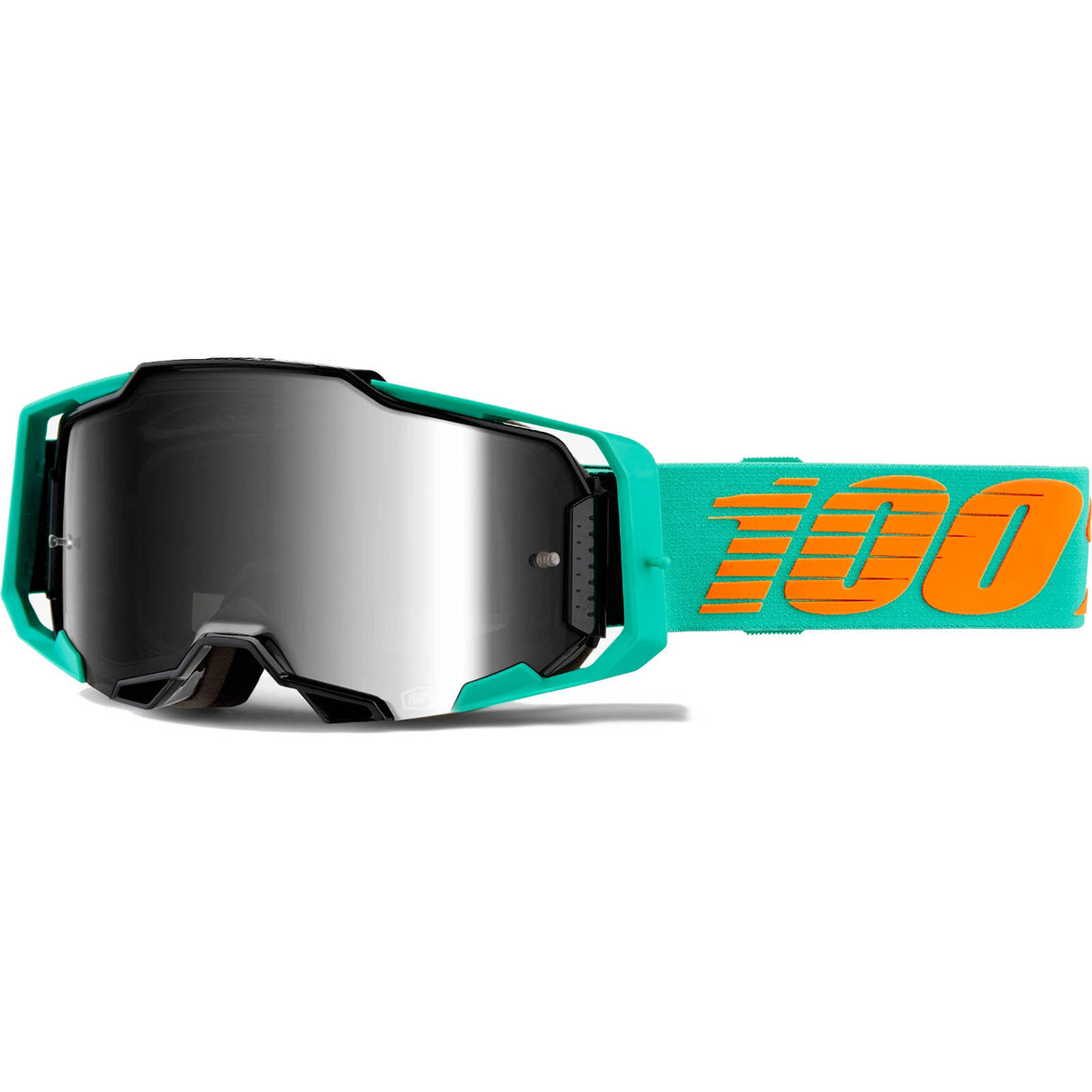100% Armega MTB/MX Goggles - Clark (Silver Flash Mirror Lens)
