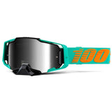 100% Armega MTB/MX Goggles - Clark (Silver Flash Mirror Lens)
