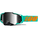 100% Armega MTB/MX Goggles - Clark (Silver Flash Mirror Lens)