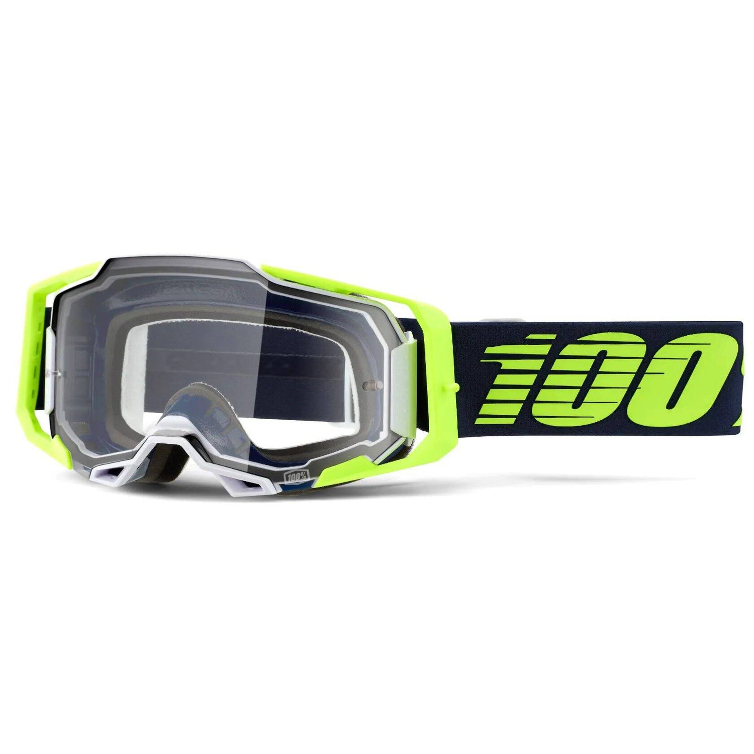 100% Armega MTB/MX Goggles - Deker (Clear Lens)