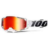 100% Armega MTB/MX Goggles - Lightsaber (Red Mirror Lens)