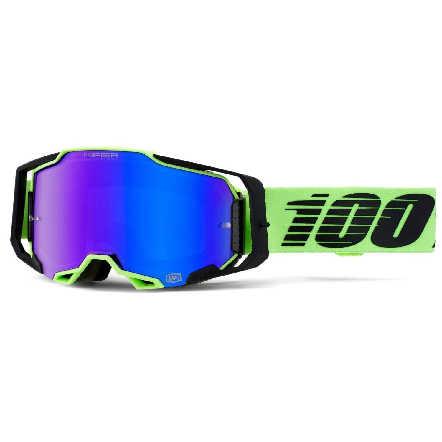 100% Armega MTB/MX Goggles - Uruma (HiPER Blue Lens)