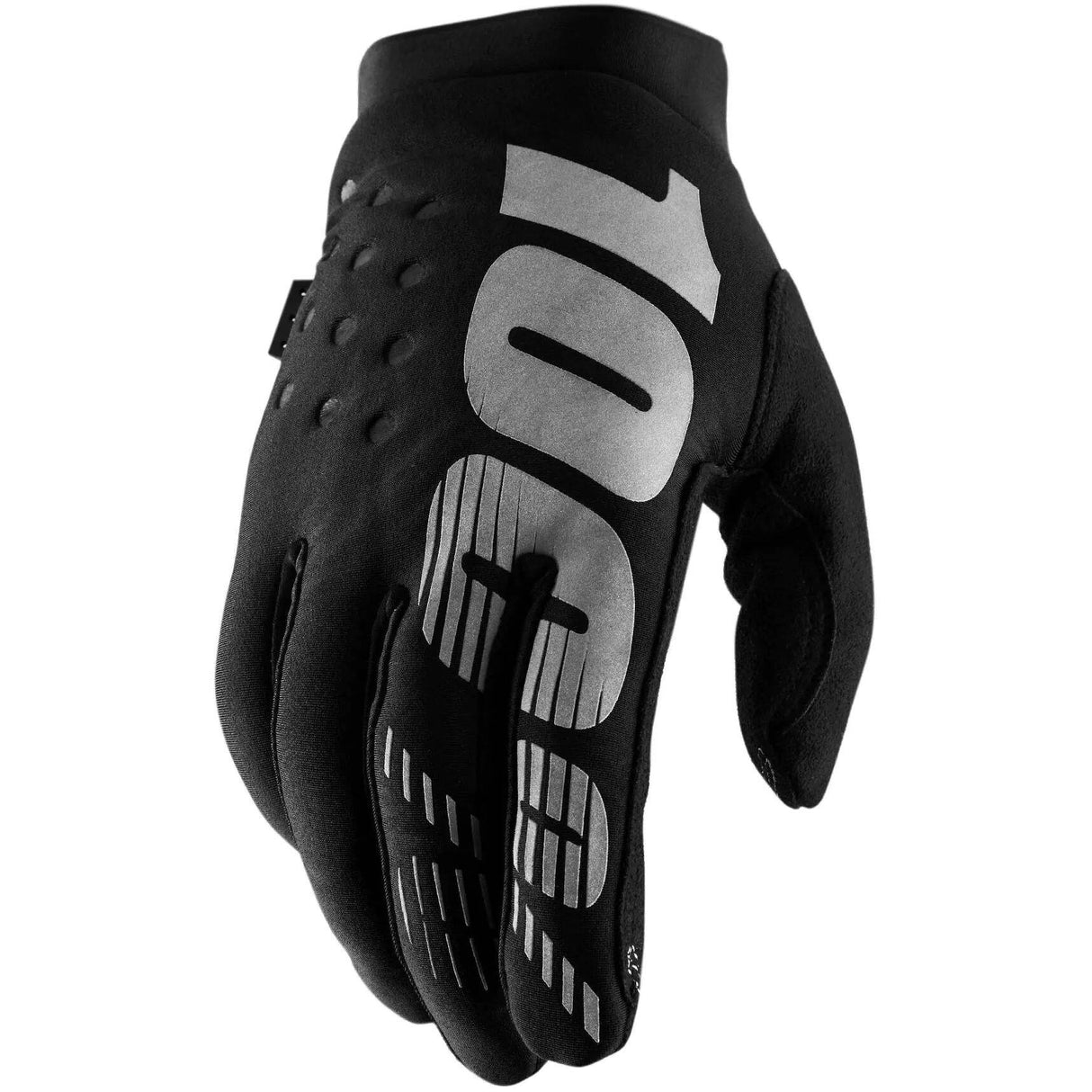 100% Brisker Womens Protective Gloves - Black/Grey
