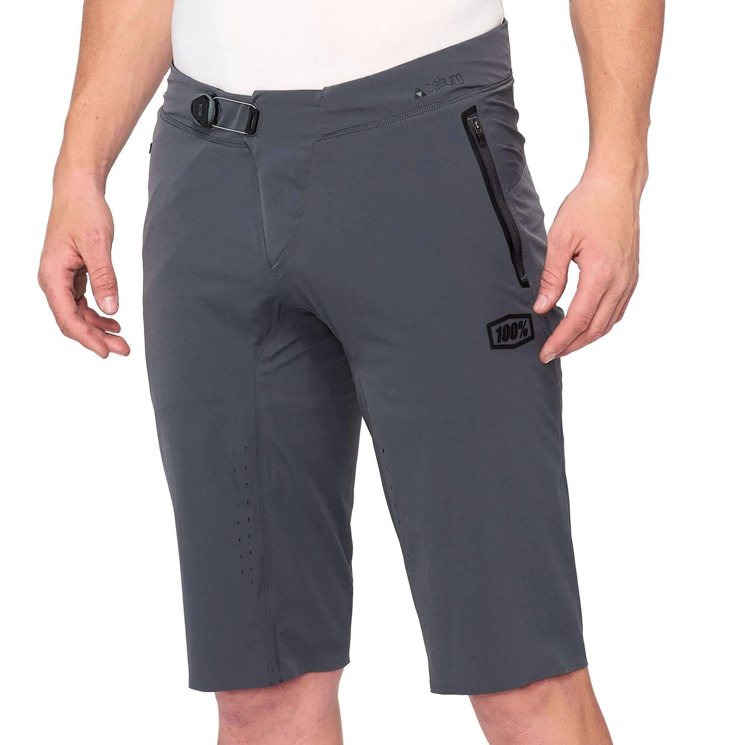 100% Celium Shorts - Charcoal Waist 34''