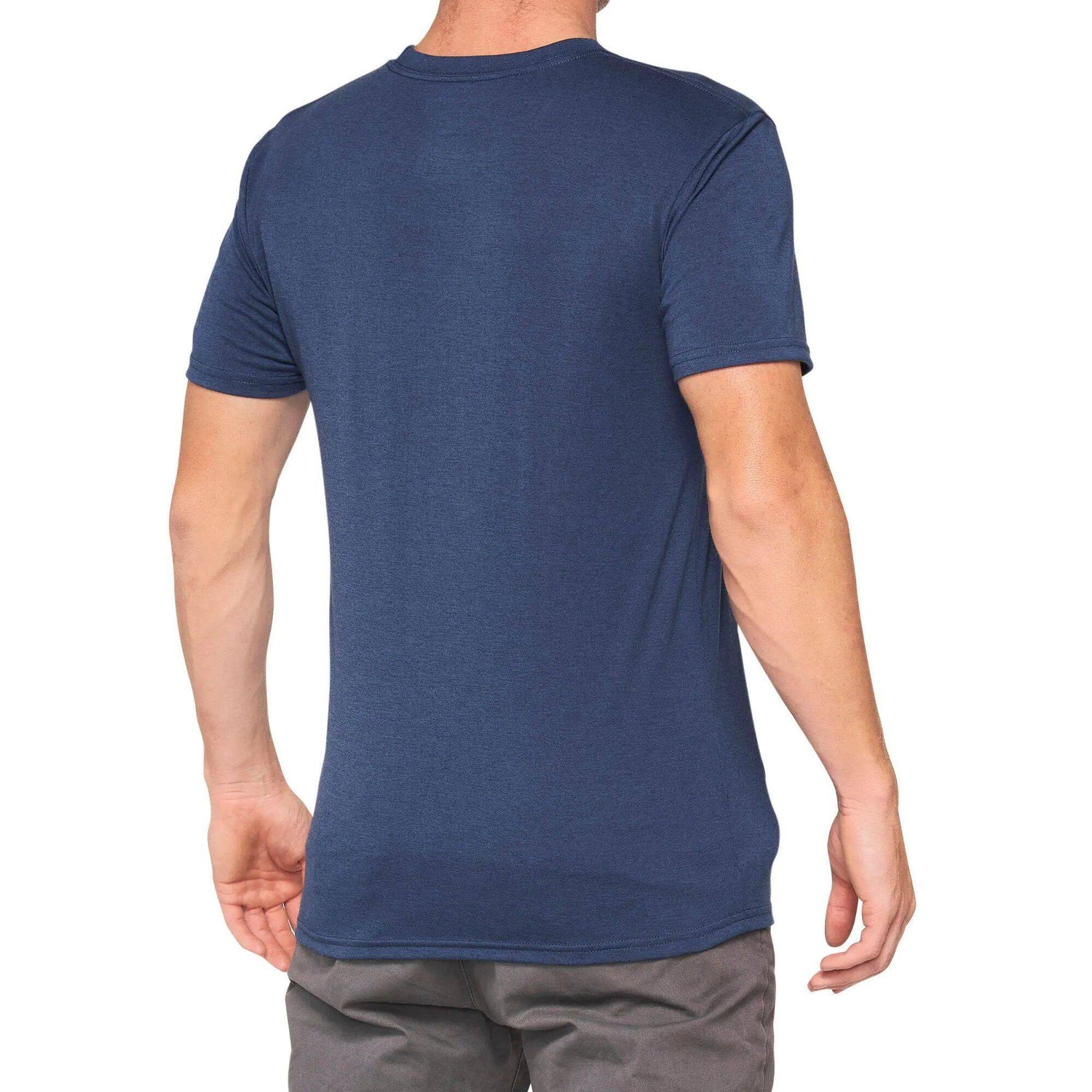 100% Cropped Tech T Shirt - Navy