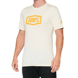 100% Essential T Shirt - Chalk/Orange