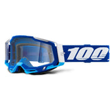 100% Racecraft 2 MTB/MX Goggles - Blue (Clear Lens)