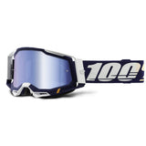 100% Racecraft 2 MTB/MX Goggles - Concordia (Mirror Blue Lens)