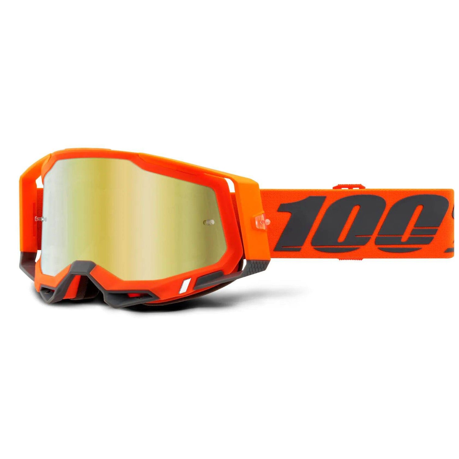100% Racecraft 2 MTB/MX Goggles - Kerv (Mirror Gold Lens)