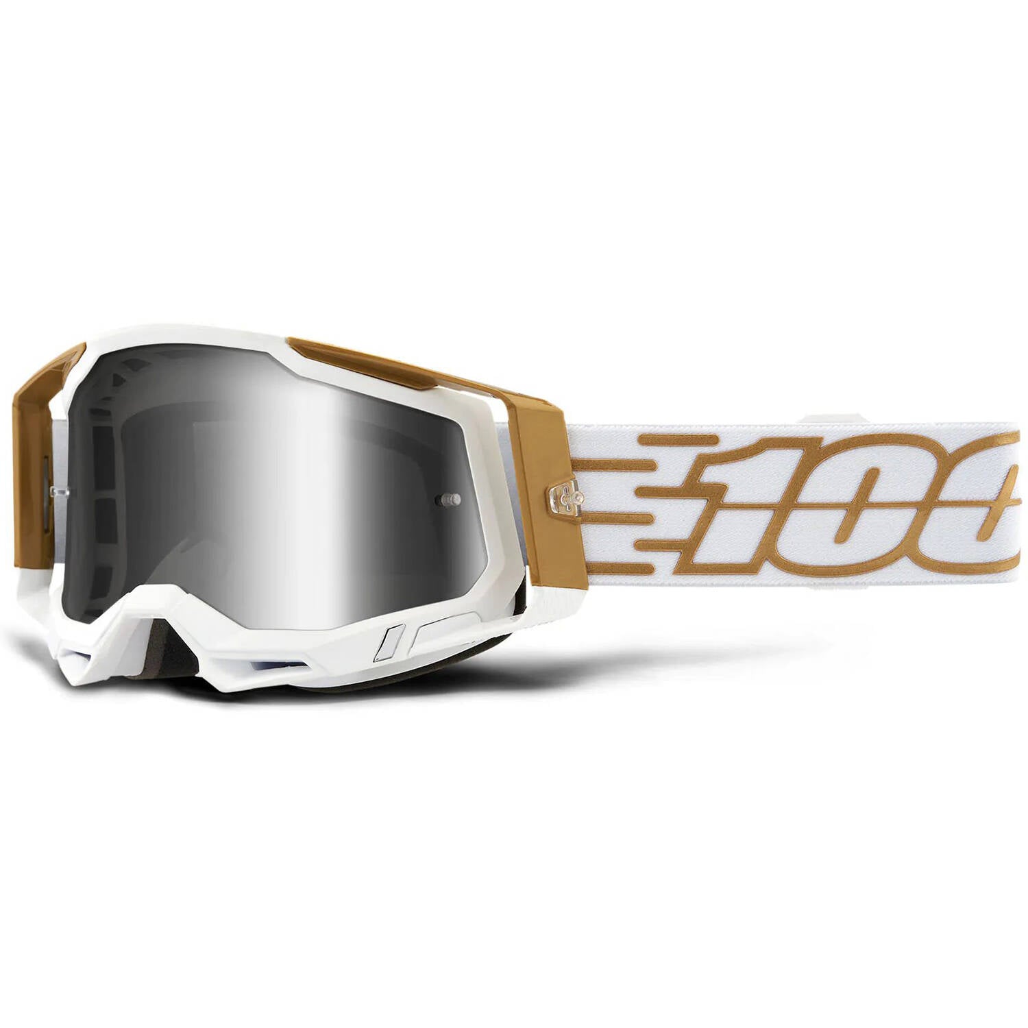 100% Racecraft 2 MTB/MX Goggles - Mayfair (Mirror Silver Lens)