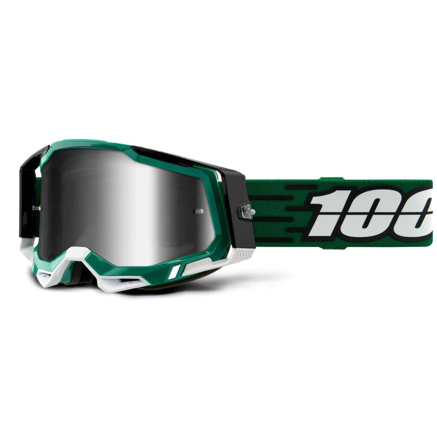 100% Racecraft 2 MTB/MX Goggles - Milori (Mirror Silver Lens)
