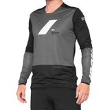 100% R-Core X Long Sleeve Jersey - Charcoal/Black
