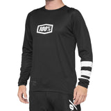 100% R-Core Youth Long Sleeve Jersey - Black/White