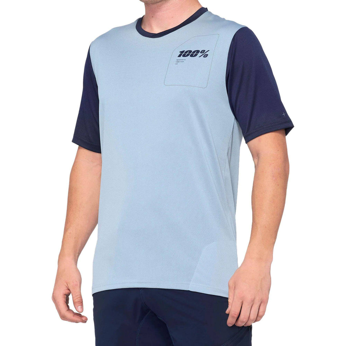 100% Ridecamp Jersey - Light Slate/Navy