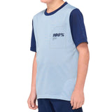 100% Ridecamp Youth Jersey - Light Slate/Navy